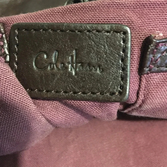 Cole Haan Black distressed leather hobo bag - Picture 6 of 8